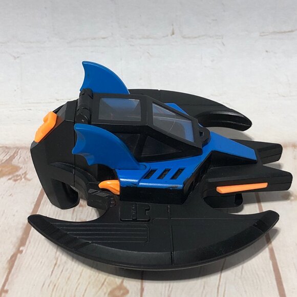 Imaginext DC Super Friends BATWING Blue Bat Jet Plane Fisher Price With Batman - Picture 5 of 10